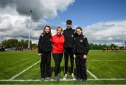 17 August 2019; Family members, from left, Anna, age 12, Maura, Mark, age 15 and Sarah McDaniel, age 10, from Co Sligo during Day 1 of the Aldi Community Games August Festival, which saw over 3,000 children take part in a fun-filled weekend at UL Sports Arena in University of Limerick, Limerick. Photo by David Fitzgerald/Sportsfile