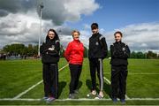 17 August 2019; Family members, from left, Anna, age 12, Maura, Mark, age 15 and Sarah McDaniel, age 10, from Co Sligo during Day 1 of the Aldi Community Games August Festival, which saw over 3,000 children take part in a fun-filled weekend at UL Sports Arena in University of Limerick, Limerick. Photo by David Fitzgerald/Sportsfile