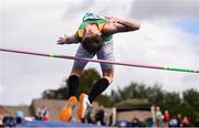 17 August 2019; Adam Nolan of Rathvilly, Co. Carlow, competing in the Boys' U16 High Jump during Day 1 of the Aldi Community Games August Festival, which saw over 3,000 children take part in a fun-filled weekend at UL Sports Arena in University of Limerick, Limerick. Photo by Ben McShane/Sportsfile