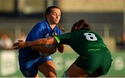 17 August 2019; Michelle Claffey of Leinster is tackled by Nichola Fryday of Connacht during the Women’s Interprovincial Rugby Championship match between Leinster and Connacht at Energia Park in Donnybrook, Dublin. Photo by Eóin Noonan/Sportsfile