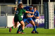 17 August 2019; Lindsay Peat of Leinster is tackled by Moya Griffin of Connacht during the Women’s Interprovincial Rugby Championship match between Leinster and Connacht at Energia Park in Donnybrook, Dublin. Photo by Eóin Noonan/Sportsfile