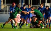 17 August 2019; Lindsay Peat of Leinster is tackled by Shannon Touhey of Connacht  during the Women’s Interprovincial Rugby Championship match between Leinster and Connacht at Energia Park in Donnybrook, Dublin. Photo by Eóin Noonan/Sportsfile