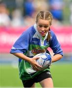 17 August 2019; Action from Gorey and Arklow RFC against Clane / North Kildare Wolves during the Bank of Ireland Half-Time Minis at the pre-season friendly match between Leinster and Coventry at Energia Park in Donnybrook, Dublin. Photo by Seb Daly/Sportsfile