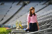 18 August 2019; The Sunday Game presenter Joanne Cantwell records an intro piece before her first senior hurling final as host of RTE's The Sunday Game prior to to the GAA Hurling All-Ireland Senior Championship Final match between Kilkenny and Tipperary at Croke Park in Dublin. Photo by Brendan Moran/Sportsfile