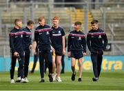 18 August 2019; Galway players walk the pitch prior to the Electric Ireland GAA Hurling All-Ireland Minor Championship Final match between Kilkenny and Galway at Croke Park in Dublin. Photo by Seb Daly/Sportsfile