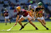 18 August 2019; Adam Nolan of Galway in action against Ian Byrne of Kilkenny  during the Electric Ireland GAA Hurling All-Ireland Minor Championship Final match between Kilkenny and Galway at Croke Park in Dublin. Photo by Ray McManus/Sportsfile