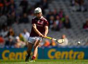 18 August 2019; Sean McDonagh of Galway shoots to score his side's second goal from a penalty during the Electric Ireland GAA Hurling All-Ireland Minor Championship Final match between Kilkenny and Galway at Croke Park in Dublin. Photo by Seb Daly/Sportsfile