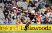 18 August 2019; Sean McDonagh of Galway celebrates after scoring his side's third goal during the Electric Ireland GAA Hurling All-Ireland Minor Championship Final match between Kilkenny and Galway at Croke Park in Dublin. Photo by Eóin Noonan/Sportsfile