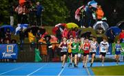 18 August 2019; A general view of runners during the boys U16 1500m final during Day 2 of the Aldi Community Games August Festival, which saw over 3,000 children take part in a fun-filled weekend at UL Sports Arena in University of Limerick, Limerick. Photo by David Fitzgerald/Sportsfile