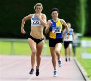 18 August 2019; Fiona Kehow from Kilmore A.C. Co Wexford who won the women's 800m over 35's during the Irish Life Health National Masters Track and Field Championships at Tullamore Harriers Stadium in Tullamore, Co Offaly. Photo by Matt Browne/Sportsfile