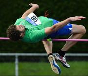 18 August 2019; Alan Carter from Clonmel AC Co Tipperary competing in the mens over 40's high jump  during the Irish Life Health National Masters Track and Field Championships at Tullamore Harriers Stadium in Tullamore, Co Offaly. Photo by Matt Browne/Sportsfile