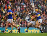 18 August 2019; TJ Reid of Kilkenny is tackled by Barry Heffernan of Tipperary during the GAA Hurling All-Ireland Senior Championship Final match between Kilkenny and Tipperary at Croke Park in Dublin. Photo by Eóin Noonan/Sportsfile