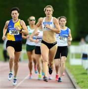 18 August 2019; Fiona Kehow from Kilmore A.C. Co Wexford who won thw women's 800m over 35's during the Irish Life Health National Masters Track and Field Championships at Tullamore Harriers Stadium in Tullamore, Co Offaly. Photo by Matt Browne/Sportsfile