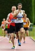 18 August 2019; Denis Coughlin from St. Finbarrs A.C. Co Cork who won the mens over 35's 800m during the Irish Life Health National Masters Track and Field Championships at Tullamore Harriers Stadium in Tullamore, Co Offaly. Photo by Matt Browne/Sportsfile