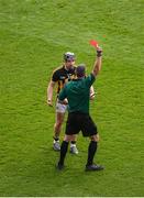 18 August 2019; Referee James Owens shows Richie Hogan of Kilkenny a red card during the GAA Hurling All-Ireland Senior Championship Final match between Kilkenny and Tipperary at Croke Park in Dublin. Photo by Daire Brennan/Sportsfile