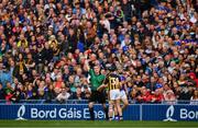 18 August 2019; Referee James Owens shows Richie Hogan of Kilkenny a red card during the GAA Hurling All-Ireland Senior Championship Final match between Kilkenny and Tipperary at Croke Park in Dublin. Photo by Ray McManus/Sportsfile