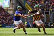 18 August 2019; Joey Holden of Kilkenny in action against John O’Dwyer of Tipperary during the GAA Hurling All-Ireland Senior Championship Final match between Kilkenny and Tipperary at Croke Park in Dublin. Photo by Sam Barnes/Sportsfile