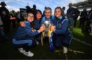18 August 2019; Tipperary manager Liam Sheedy, second from right, with his daughters, Aisling, right, and Gemma, left, and his wife Margaret second from left, with the Liam MacCarthy cup following the GAA Hurling All-Ireland Senior Championship Final match between Kilkenny and Tipperary at Croke Park in Dublin. Photo by Stephen McCarthy/Sportsfile