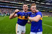 18 August 2019; Padraic Maher and Michael Breen of Tipperary celebrate following the GAA Hurling All-Ireland Senior Championship Final match between Kilkenny and Tipperary at Croke Park in Dublin. Photo by Sam Barnes/Sportsfile
