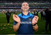 18 August 2019; Tipperary manager Liam Sheedy celebrates following, the GAA Hurling All-Ireland Senior Championship Final match between Kilkenny and Tipperary at Croke Park in Dublin. Photo by Stephen McCarthy/Sportsfile