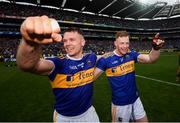 18 August 2019; Padraic Maher left, with Michael Breen of Tipperary celebrate following the GAA Hurling All-Ireland Senior Championship Final match between Kilkenny and Tipperary at Croke Park in Dublin. Photo by Stephen McCarthy/Sportsfile