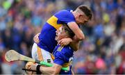 18 August 2019; Ronan Maher, left, and Jake Morris of Tipperary celebrate after the final whistle of the GAA Hurling All-Ireland Senior Championship Final match between Kilkenny and Tipperary at Croke Park in Dublin. Photo by Brendan Moran/Sportsfile