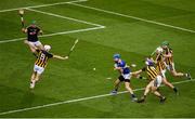 18 August 2019; John McGrath of Tipperary has a shot on the Kilkenny goal during the GAA Hurling All-Ireland Senior Championship Final match between Kilkenny and Tipperary at Croke Park in Dublin. Photo by Daire Brennan/Sportsfile