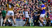 18 August 2019; Kilkenny manager Brian Cody appeals to linesman Johnny Murphy after Richie Hogan of Kilkenny was sent off by referee James Owens during the GAA Hurling All-Ireland Senior Championship Final match between Kilkenny and Tipperary at Croke Park in Dublin. Photo by Piaras Ó Mídheach/Sportsfile