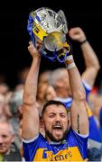 18 August 2019; James Barry of Tipperary lifts the Liam MacCarthy cup following the GAA Hurling All-Ireland Senior Championship Final match between Kilkenny and Tipperary at Croke Park in Dublin. Photo by Seb Daly/Sportsfile