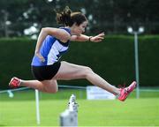 18 August 2019; Nichola Tighe from Waterford A.C. who won the womens over 40's 80m Hurdles during the Irish Life Health National Masters Track and Field Championships at Tullamore Harriers Stadium in Tullamore, Co Offaly. competing in the / during the Irish Life Health National Masters Track and Field Championships at Tullamore Harriers Stadium in Tullamore, Co Offaly. Photo by Matt Browne/Sportsfile