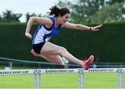 18 August 2019; Nichola Tighe from Waterford A.C. who won the womens over 40's 80m Hurdles during the Irish Life Health National Masters Track and Field Championships at Tullamore Harriers Stadium in Tullamore, Co Offaly. competing during the Irish Life Health National Masters Track and Field Championships at Tullamore Harriers Stadium in Tullamore, Co Offaly. Photo by Matt Browne/Sportsfile