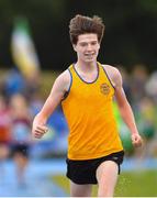 18 August 2019; Luke Griffin of Ballynacally-Lissycasey, Co Clare on his way to winning the Boys U16 1500m final during Day 2 of the Aldi Community Games August Festival, which saw over 3,000 children take part in a fun-filled weekend at UL Sports Arena in University of Limerick, Limerick. Photo by David Fitzgerald/Sportsfile