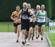 18 August 2019; Neil Kingston from Eagle A.C. Cork City competing in the mens over 45's 800m during the Irish Life Health National Masters Track and Field Championships at Tullamore Harriers Stadium in Tullamore, Co Offaly. Photo by Matt Browne/Sportsfile