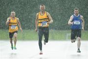 18 August 2019; Carlton Haddock from Leevale A. C. Co Cork who won the mens over 45's 200m during the Irish Life Health National Masters Track and Field Championships at Tullamore Harriers Stadium in Tullamore, Co Offaly. Photo by Matt Browne/Sportsfile