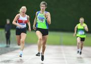 18 August 2019; Leanne Wellings from Metro St Brigid's A.C Dublin who won the womens over 45's 200m during the Irish Life Health National Masters Track and Field Championships at Tullamore Harriers Stadium in Tullamore, Co Offaly. Photo by Matt Browne/Sportsfile