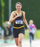 18 August 2019; Kathryn McDevitt from Letterkenny A.C. Co Donegal who won the womens over 35's 100 and 200m during the Irish Life Health National Masters Track and Field Championships at Tullamore Harriers Stadium in Tullamore, Co Offaly. Photo by Matt Browne/Sportsfile