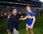 18 August 2019; Tipperary sponsor Declan Kelly, CEO, Teneo, with Robert Byrne following the GAA Hurling All-Ireland Senior Championship Final match between Kilkenny and Tipperary at Croke Park in Dublin. Photo by Stephen McCarthy/Sportsfile