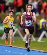 17 August 2019; David Hillary of Gurteen-Ballymacward Co.Galway, on his way to winning the Boys' U16 1500m Semi-Final during Day 1 of the Aldi Community Games August Festival, which saw over 3,000 children take part in a fun-filled weekend at UL Sports Arena in University of Limerick, Limerick. Photo by Ben McShane/Sportsfile