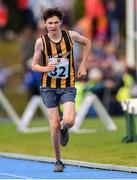 17 August 2019; Jamie O'Connor of Glenmore-Tullogher-Rosbercon, Co. Kilkenny, competing in the Boys' U16 1500m Semi-Final during Day 1 of the Aldi Community Games August Festival, which saw over 3,000 children take part in a fun-filled weekend at UL Sports Arena in University of Limerick, Limerick. Photo by Ben McShane/Sportsfile