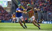 18 August 2019; Joey Holden of Kilkenny in action against John O’Dwyer of Tipperary during the GAA Hurling All-Ireland Senior Championship Final match between Kilkenny and Tipperary at Croke Park in Dublin. Photo by Sam Barnes/Sportsfile