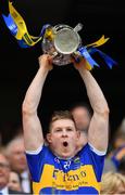 18 August 2019; Donagh Maher of Tipperary lifts the Liam MacCarthy cup following the GAA Hurling All-Ireland Senior Championship Final match between Kilkenny and Tipperary at Croke Park in Dublin. Photo by Seb Daly/Sportsfile