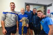 19 August 2019; Jack Batt, aged 12, from Castleknock, Co. Dublin, with Tipperary players, from left, Séamus Callanan, Barry Heffernan, Jerome Cahill, Tipperary manager Liam Sheedy, second from right, and the Liam MacCarthy Cup on a visit by the Tipperary All-Ireland hurling champions to Children's Health Ireland at Crumlin in Dublin.  Photo by Sam Barnes/Sportsfile