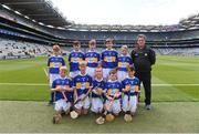 18 August 2019; The Tipperary team, back row, left to right, Joseph Braniff, St Patrick’s Ballygalget, Portaferry, Down, John Ryan, Kilbrittain NS, Bandon, Cork, Seán Farrell, Donaskeigh NS, Dundrum, Tipperary, Marc O'Brien, St John’s NS, Cratloe, Clare, Luke Connolly, St Patrick’s & St Brigid’s PS, Antrim, front row. left to right, Ross Doherty, Scoil Iosagáin, Buncrana, Donegal, Eoin O'Flaherty, Scoil Náisiúnta Ard Fhearta, Kerry, Eoin Lawlor, St. Patricks NS, Wicklow Town, Wicklow, Brogan McCrory, St Francis PS, Lurgan, Armagh, Eoghan Mac Sheoinín, Gael Scoil na Cruaiche, Cathair na Mart, Maigh Eo, ahead of the INTO Cumann na mBunscol GAA Respect Exhibition Go Games prior to the GAA Hurling All-Ireland Senior Championship Final match between Kilkenny and Tipperary at Croke Park in Dublin. Photo by Daire Brennan/Sportsfile