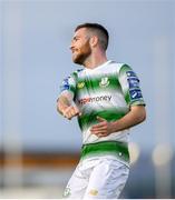 19 August 2019; Jack Byrne celebrates after scoring his side's first goal of the game during the SSE Airtricity League Premier Division match between Waterford United and Shamrock Rovers at RSC in Waterford. Photo by Eóin Noonan/Sportsfile
