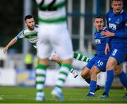 19 August 2019; Jack Byrne of Shamrock Rovers scores his side's second goal of the game during the SSE Airtricity League Premier Division match between Waterford United and Shamrock Rovers at RSC in Waterford. Photo by Eóin Noonan/Sportsfile
