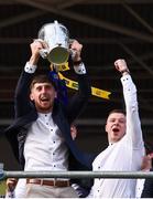 19 August 2019; Ger Browne, left, and Mark McCarthy of Tipperary with the Liam MacCarthy cup at the Tipperary All-Ireland hurling champions homecoming event at Semple Stadium in Thurles, Tipperary. Photo by Sam Barnes/Sportsfile