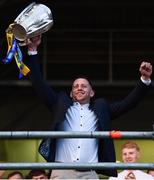 19 August 2019; Seán O’Brien of Tipperary with the Liam MacCarthy cup at the Tipperary All-Ireland hurling champions homecoming event at Semple Stadium in Thurles, Tipperary. Photo by Sam Barnes/Sportsfile