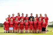 20 August 2019; Tyrone team ahead of the 2019 LGFA Under-17 Academy Day at the GAA National Games Development Centre in Abbotstown, Dublin. Photo by Eóin Noonan/Sportsfile