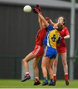 20 August 2019; Action from the game between Tyrone and Roscommon during the 2019 LGFA Under-17 Academy Day at the GAA National Games Development Centre in Abbotstown, Dublin. Photo by Eóin Noonan/Sportsfile