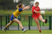 20 August 2019; Action from the game between Tyrone and Roscommon during the 2019 LGFA Under-17 Academy Day at the GAA National Games Development Centre in Abbotstown, Dublin. Photo by Eóin Noonan/Sportsfile